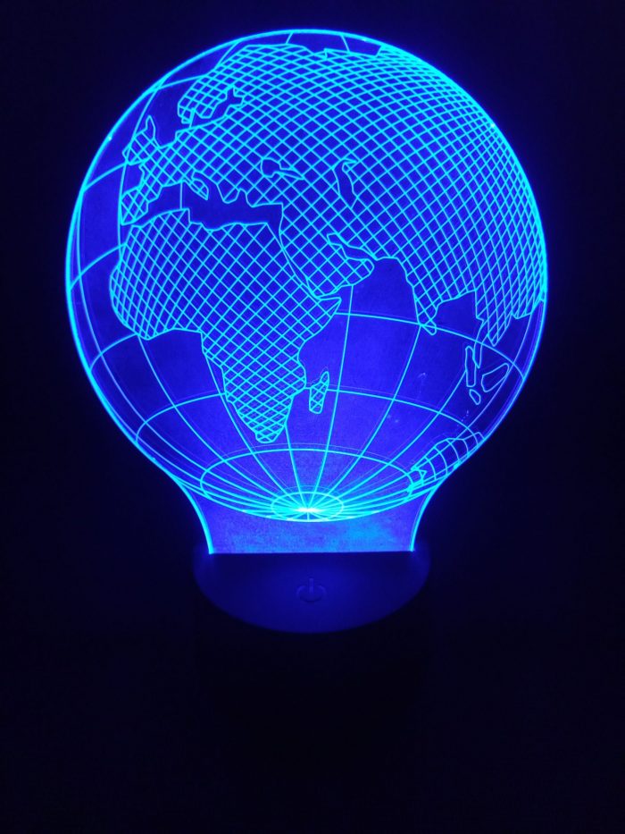 lampara 3d el mundo